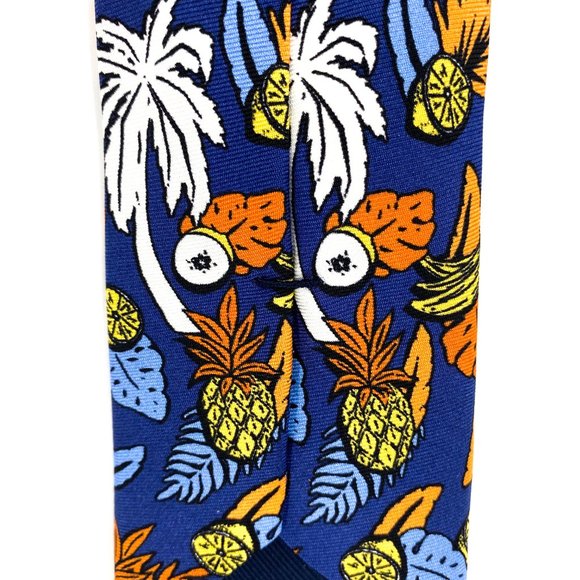 TED BAKER London Palm & Fruit Silk Print Tie NWOT - Picture 9 of 16